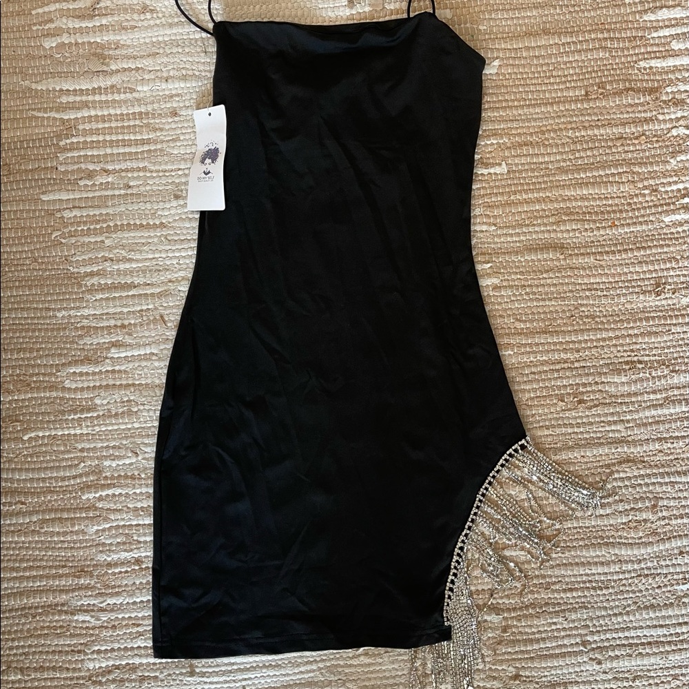 Blacks dress with crystals